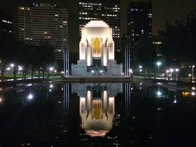 Garreth and I recently visited the War Memorial in Sydney, a suitably imposing edifice to house the Anzac legend.